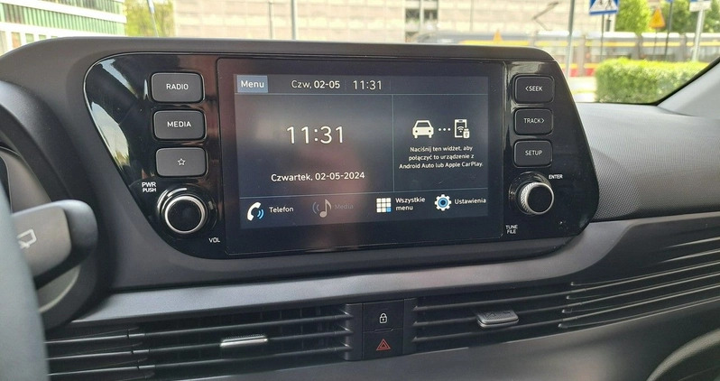 Hyundai i20 cena 76900 przebieg: 13825, rok produkcji 2023 z Byczyna małe 562